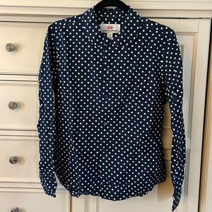 Comme des Garçons for H&M polka dot button down shirt. Size 12.